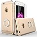 iPhone 6 plus case,bonsalay 3 in 1 Ultra Thin and Slim Design Built-in Kickstand Coated Premium Non Slip Surface Shockproof Metal For iPhone 6 Plus and iPhone 6S Plus(5.5'')-Gold