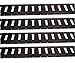 Pit Posse Set Of 4-5 Foot E-Track Tie-Down Rails - Heavy Gauge Steel - Adjustable - Powder Coated Black - For Flatbed, Truck, Cargo, Van, Enclosed Trailer primary