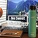 NAK Fitness Quench Bottle 24oz. Two Lids BPA Free Double Wall Vacuum Insulated Stainless Steel Water Bottle