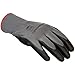 Amazon Basics Polyurethane Coated Work Gloves, Polyester Liner Fiber, Touch Screen, Grey, Size 9, L, 12-Pair