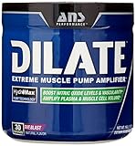 ANS Performance Dilate, Caffeine-Free Pre Workout & Nitric Oxide Booster, Extreme Muscle Pump Supplement, Grape Blast, 30 Servings
