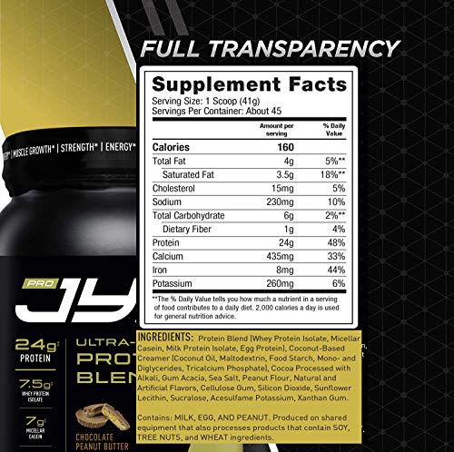 image for Pro JYM Protein Powder - Egg White, Milk, Whey Protein Isolates & Mice
