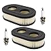 HIFROM (2 Set Oval Air Filter with Spark Plug for MTD Yard Machines Troy-Bilt TB110 TB115 TB200 TB230 TB330 TB370 Walk-Behind Lawn Mower primary