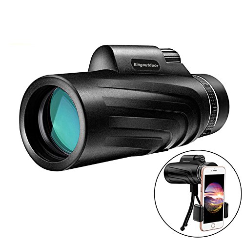 Monocular Telescope High Power, 40x60 Monocular Scope with Smartphone Adapter and Tripod Telescopes Military Professional for Outdoor Sports Travel Hunting