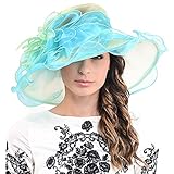 Two-tone Tea party Kt Derby Church Hat Wedding Dress Hat Bridal Shower 037db