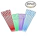 eBoot Colorful Plastic Sewing Needles, 24 Pieces