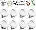 Bioluz LED 4” LED Retrofit Recessed Light 65W Equivalent (Using 10W) 700 Lumen, 90 CRI, Dimmable, UL-Listed CEC JA8 Title 24 Compliant (8-Pack, 3000K Soft White, Beveled Trim)