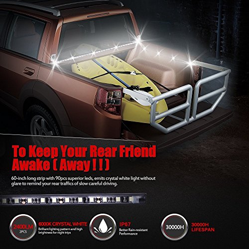 Pulusi Truck Bed Lights 60 Inches Strip Lighting Kit Super Bright 5050 SMD for Cargo Pickup Jeep RV SUV - Thumbnail 7