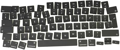ICTION UK Layout Keyboard Keycaps Replacement MacBook Air 13.6" M2 A2681 2022