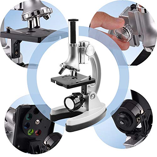 Gosky Microscope Kit for Kids and Beginners with Metal Arm and Base