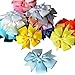 Imanom 40Pcs 3'' Baby Hair Bows Pinwheel Boutique Bow Clips for Girls Kids Teens Toddlers Kids Barrettes Ponytail Holder Hair Accessories