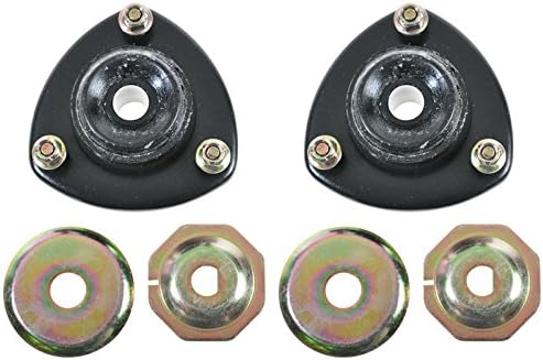 TRQ Front Upper Strut Mount Set Compatible with 1998 Chevrolet Tracker 1989-1997 Geo 1989-1998 Suzuki Sidekick 1996-1998 X-90