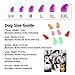 Brostown 100Pcs Soft Pet Dog Nail Caps Claws Control Paws of 5 Kinds 5Pcs Adhesive Glue + 5pcs Applicator with Instructions