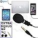 iGear Lavalier Lapel Microphone Clip-on Omnidirectional Condenser Mic for Apple iPhone, iPad, iPod Touch, Samsung Android & Windows Smartphones Film Interviews Video Recording(4.9 Feet Cable)