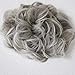 CAISHA Hairpiece Hair Wrap Heat-resistant Synthetic Fibres Curly Messy Updo Gray Mix HW31