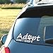 Signage Cafe Adopt - Don't Shop Vinyl Decal. Perfect for The Dog Lover in All of us!