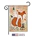 Ornament Collection Welcome Fox Garden Flag Wildlife Outdoor Deer Bear Wolf Pet Nature Farm Animal Creature House Decoration Banner Small Yard Gift Double-Sided, 13