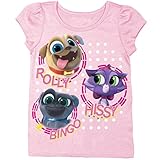 Disney Toddler Girls' Puppy Dog Pals Puff Short Sleeve T-Shirt, Light Pk, 5T