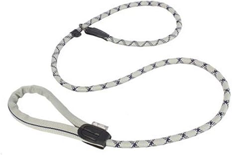 Amazon Co Jp 犬用スリップリード 小型中型犬用の快適なハンドル調整可能なペットスリップノットリード付き反射犬トレーニングスリップリーシュ ロープ 155cm グレー ホーム キッチン