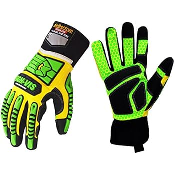 Seibertron HIGH-VIS SDXG2 Dexterity Super Grip GEL Oil & Gas Anti-Vibration Impact Protection Safety Gloves CE EN388 4131 L