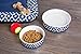 Bone Dry Lattice Collection Pet Bowl & Canister, Large Set, 7.5x2.4