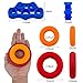 UJoylify Finger Exerciser, Hand Strengthener Grip Ring-Finger Stretcher Resistance Bands-6 Hand Finger Strength Trainer Set for Sports, Musicians,Physical Rehb,Hand Therapy,Stress Relief Grip Exercise