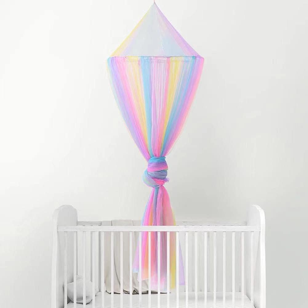 rainbow bed canopy