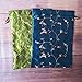 DODOGA 4pcs Embroidered Silk Flower Design Jacquard Travel Bag, Lingerie Bags Underwear Bags Laundry Bags Shoe Bags for Travel Storage for Men Women Washable Cloth Shoe Bags