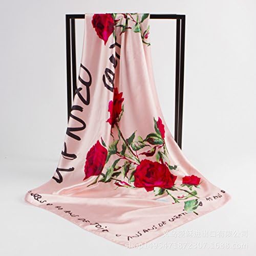 SAFZES Women Scarf Scarves 90cm printed silk satin scarves square Blanket Cape Wrap Shawl Stole,