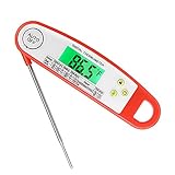 Meat Thermometer, ARNIL Waterproof Digital Meat Thermometer Instant Read Digital Food Cooking Thermometer with LCD Backlit Function for Kitchen, BBQ, Grilling, Candy, Milk, Grill Smoker