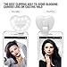 Selfie Light, JANCHUN Ring Light for iPhone Selfie with 3 Levels of Brightness for Photo Lighting – White