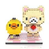 Gooband® LOZ Diamond Blocks Nanoblock Milk White RilakKuma And Kiiroitori Educational Toy 310pcs 9436
