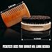Beard Kit with Beard Brush and 2 Beard Combs Natural Beard Brush and Comb Set Made Exclusively of Wood and Genuine Boar Bristles