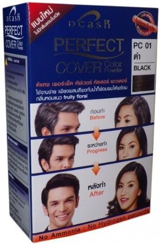 Shampoo-In Hair COLOR Permanent Dcash Perfect Cover Medium Brown by Dcash Master