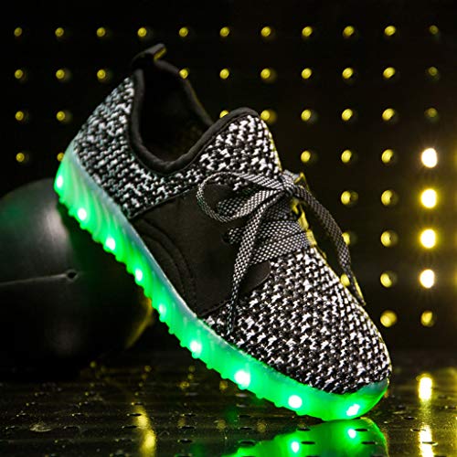 image for MIS1950s Boys & Girls & Kids & Toddlers LED Light Up Shoes Flashing Sn