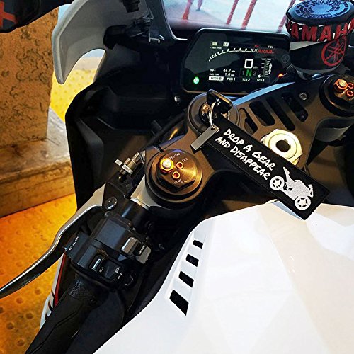 Moto Loot Keychain for Motorcycles, Scooters, Cars and Gifts (Drop a Gear and Disappear)