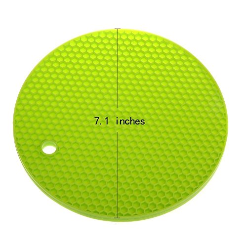 Resulzon Versatile Durable Sillicone Easy Cleaning Trivets Pot Holder Placemat for Kithchen Makeup Brushes Jarsopeners - Thumbnail 4
