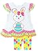 Rare Editions Little Girls Easter Bunny Easter Egg Legging Set