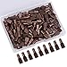 Tbestmax 5 mm Shelf Support Pegs Spoon Bookshelf Pins Cabinet Shelves Peg Metal Bookcase Clips for Kitchen Shelf Holder 120 Pcs Deep Brown