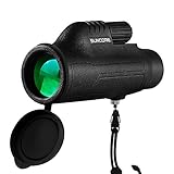 ZENQAI 10X42 Compact Monocular - Bright and Clear - Single Hand Focus - Waterproof, Fogproof - For Bird Watching, or Wildlife - Tripod For Hands Free Viewing - Daytime Use