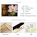Sea Charm - Buddha Wall Art,Zen Painting Lotus Flower Pictures for Home Living Room Wall Decor,Framed Artwork Ready to Hang
