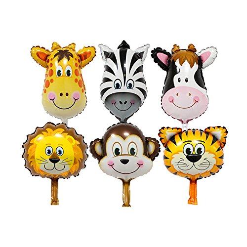 Zoo Animal balloons kit Birthday Balloons Party decorations supplies foil balloon