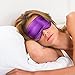 Natural Silk Sleep Mask - Super Smooth and Soft Eye Mask with Double Adjustable Strap - Blocks Light When You Nap Any Position,Blindfold Eyeshade for Men Women,Sleeping Aid,Meditation (Purple)