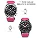 Midenso Bands for Gear S3 Frontier/Classic/Moto 360 2nd Gen 46mm Watch Silicone Bracelet, Sports Silicone Band Strap Replacement Wristband for Samsung Gear S3 Frontier / S3 Classic (Hot Pink)
