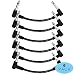 Donner 6 Inch Patch Black 6-Pack Guitar Effect Pedal Cables