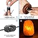 haraqi Salt Lamp Cord and Bulbs,Himalayan Salt Lamp Replacement Cord with Dimmer Switch,Original UL Listed Cord Bulb Replacement for Salt Rock Lamp with 6 Pack 25 Watt E12 Bulbs