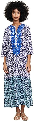 Roller Rabbit Women's Safira Inez Dress, Navy/Aqua, Medium