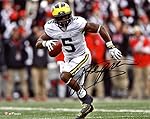 Jabrill Peppers Michigan Wolverines Autographed 8" x 10" Running Photograph - Fanatics Authentic Certified