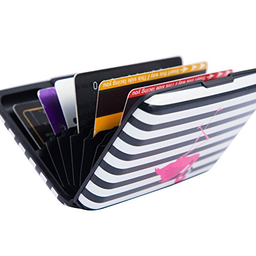 Elfish Mini RFID Aluminum Wallet Credit Cards Holder Metal ID Case for Men Women (Color 37)