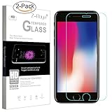 iPhone 8 Screen Protector Glass, Z-Roya 2 Pack Tempered Glass Screen Protector For Apple iPhone 8 4.7 inch [3D Touch Compatible] 0.2mm Screen Protection Case Fit 99% Touch Accurate - Clear